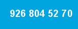 926 804 52 70 926 804 52 70